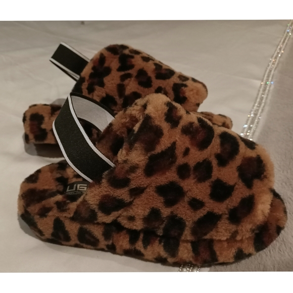 UGG Shoes - Original UGG platform leopard print slides *size 40*